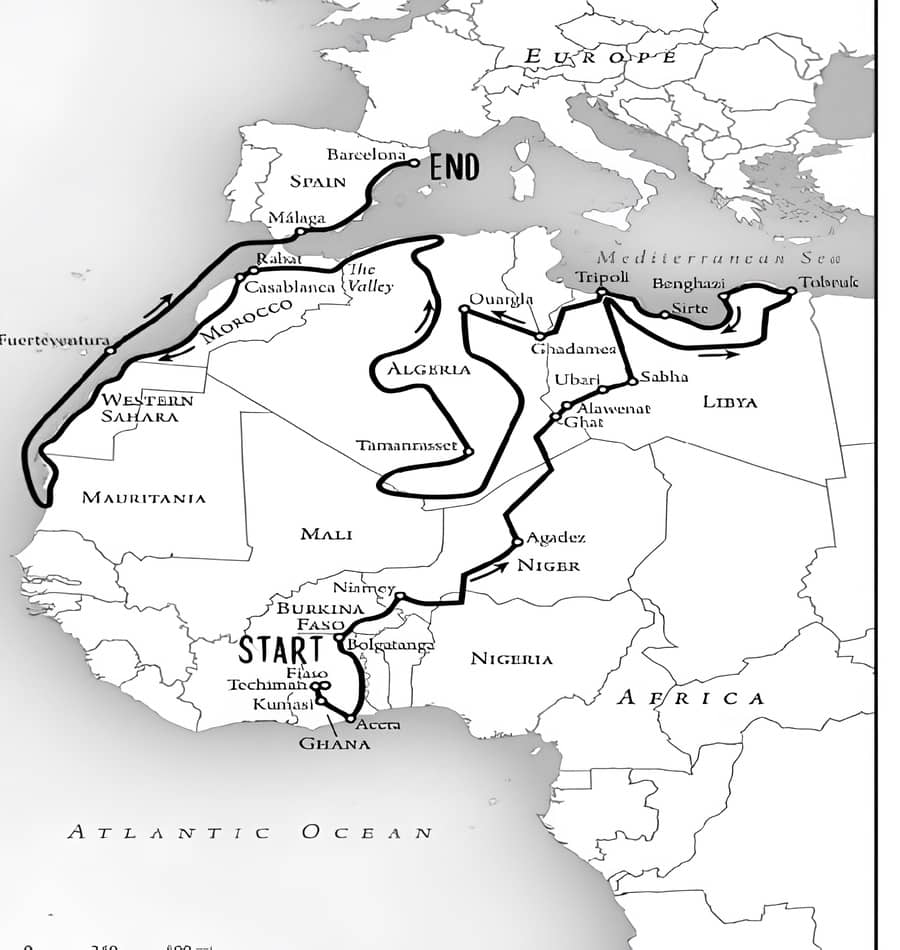 Ousman Umar Journey Map