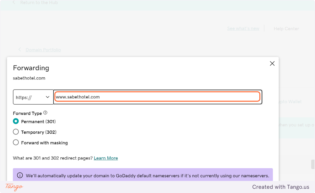 Type domain with www